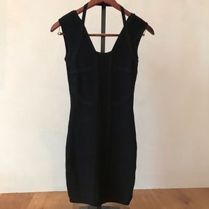 MOVING SALE!! Black bandage dress flattering/small